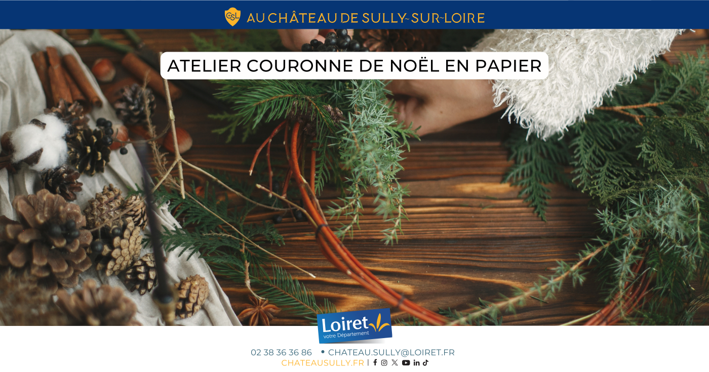 Atelier couronne de Noël en papier